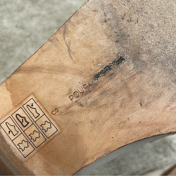 Pour La Victoire Ivory/Cream Tegan Bow Loafer Leather Classic Chic size 8 - Picture 11 of 13